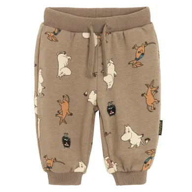 Cool Club, Pantaloni trening pentru baieti, maro, Imprimeu Moomins