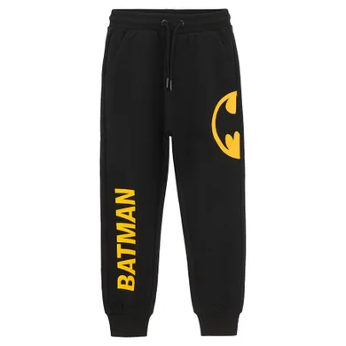 Cool Club, Pantaloni trening pentru baieti, negru, imprimeu Batman