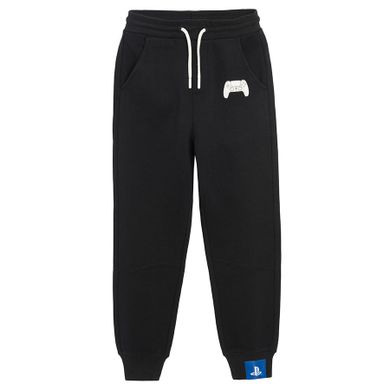 Cool Club, Pantaloni trening pentru baieti, negru, imprimeu Playstation