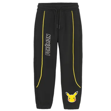 Cool Club, Pantaloni trening pentru baieti, negru, imprimeu Pokemon