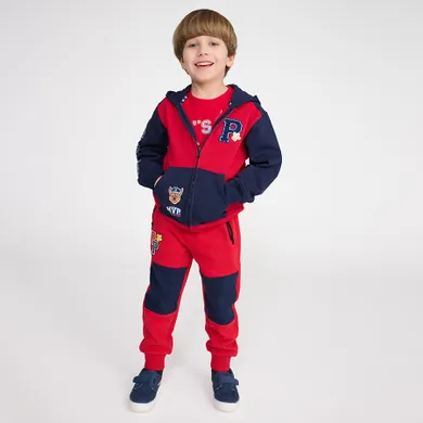 Cool Club, Pantaloni trening pentru baieti, rosu, imprimeu Paw Patrol
