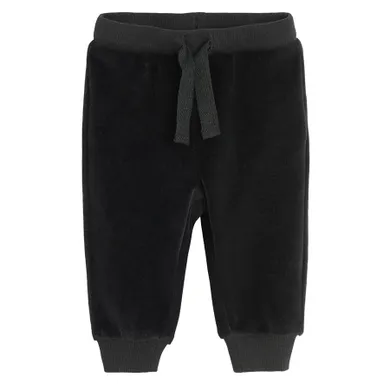 Cool Club, Pantaloni trening pentru baieti, velur, negru