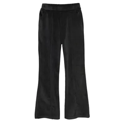 Cool Club, Pantaloni trening pentru fete, evazati, velur, negru