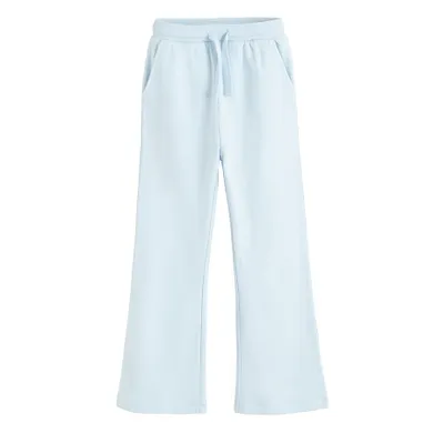 Cool Club, Pantaloni trening pentru fete, flare, caldurosi, albastru