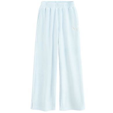 Cool Club, Pantaloni trening pentru fete, wide, velur, albastru