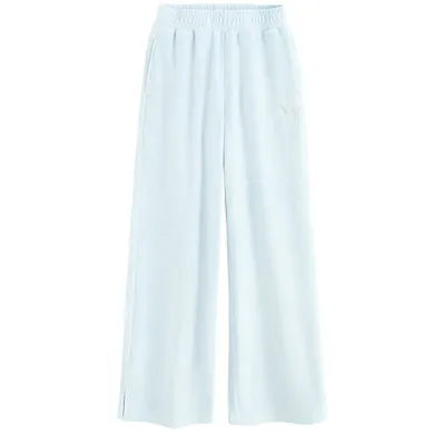 Cool Club, Pantaloni trening pentru fete, wide, velur, albastru