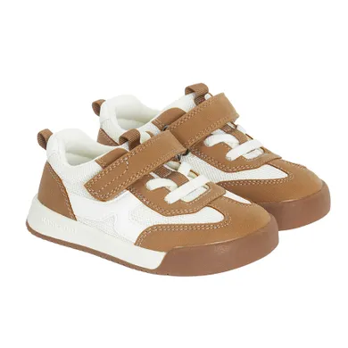 Cool Club, Pantofi sport pentru baieti, ecru-maro, talpa Barefoot