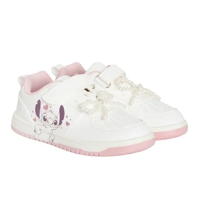 Cool Club, Pantofi sport pentru fete, alb, imprimeu Lilo si Stitch