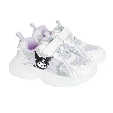 Cool Club, Pantofi sport pentru fete, alb-violet, imprimeu Kuromi