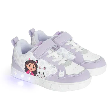 Cool Club, Pantofi sport pentru fete, violet, talpa cu leduri, imprimeu Gabby's Dollhouse