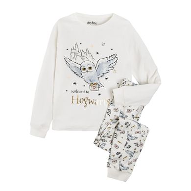 Cool Club, Pijama fete, ecru, imprimeu Harry Potter