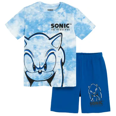 Cool Club, Pijama pentru baieti, albastru, imprimeu Sonic the Hedgehog