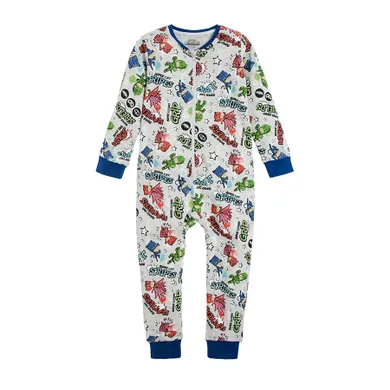 Cool Club, Pijama pentru baieti, gri, imprimeu Eroi in pijama