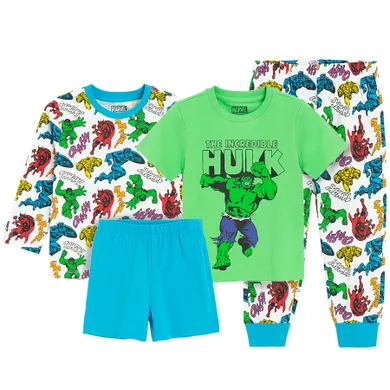 Cool Club, Pijama pentru baieti, mix, imprimeu Marvel Super Heroes, set, 2 buc.