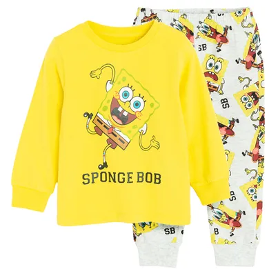 Cool Club, Pijama pentru baieti, mix imprimeu SpongeBob