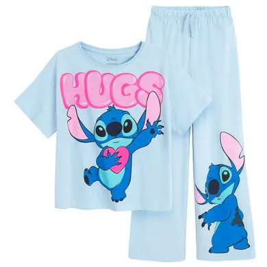 Cool Club, Pijama pentru fete, albastru, imprimeu Lilo si Stitch