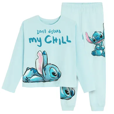 Cool Club, Pijama pentru fete, albastru, imprimeu Lilo si Stitch