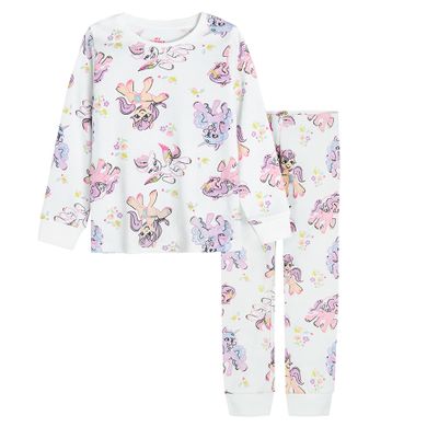 Cool Club, Pijama pentru fete, ecru, imprimeu My Little Pony