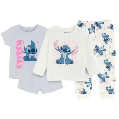 Cool Club, Pijama pentru fete, mix, imprimeu Lilo si Stitch, set, 2 buc.