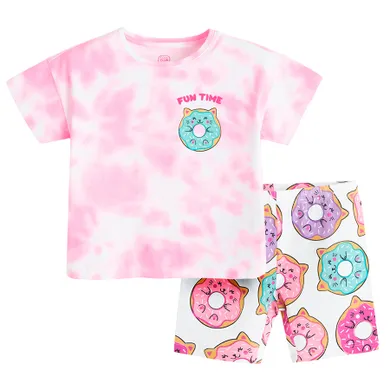 Cool Club, Pijama pentru fete, roz-alb