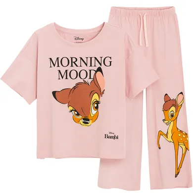 Cool Club, Pijama pentru fete, roz, imprimeu Bambi