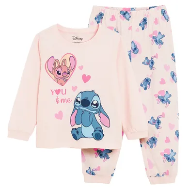 Cool Club, Pijama pentru fete, roz, imprimeu Lilo si Stitch