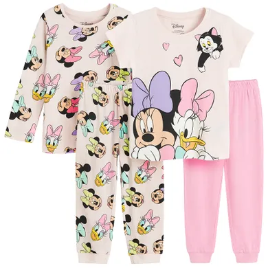 Cool Club, Pijama pentru fete, roz, set, 2 buc., imprimeu Minnie Mouse