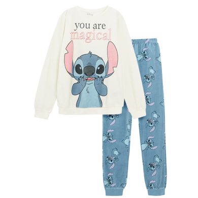 Cool Club, Pijama pentru fete, velur, mix, imprimeu Lilo si Stitch