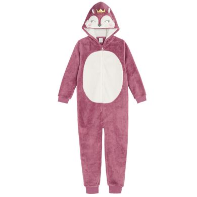 Cool Club, Pijama-salopeta cu gluga pentru fete, claret