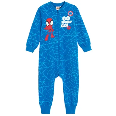 Cool Club, Pijama-salopeta pentru baieti, albastru, imprimeu Spider-Man