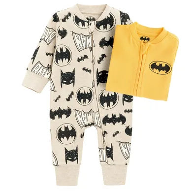 Cool Club, Pijama tip salopeta pentru baieti, mix, imprimeu Batman, set, 2 buc.