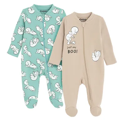 Cool Club, Pijama tip salopeta pentru baieti, mix, set, 2 buc., imprimeu Casper