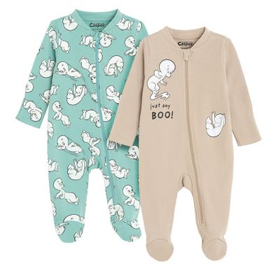 Cool Club, Pijama tip salopeta pentru baieti, mix, set, 2 buc., imprimeu Casper