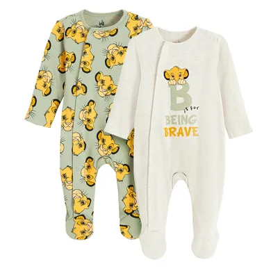 Cool Club, Pijama tip salopeta pentru baieti, mix, set, 2 buc., imprimeu Lion King