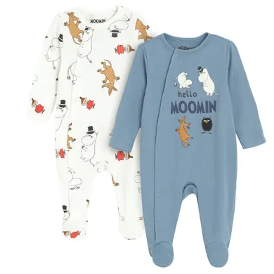 Cool Club, Pijama tip salopeta pentru baieti, mix, set, 2 buc., Imprimeu Moomins