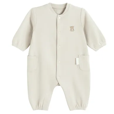 Cool Club, Pijama tip salopeta pentru bebelusi, bej