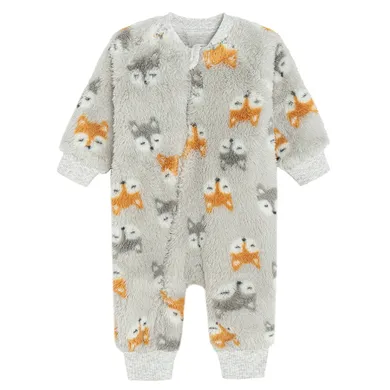 Cool Club, Pijama tip salopeta pentru bebelusi, calduroasa, gri
