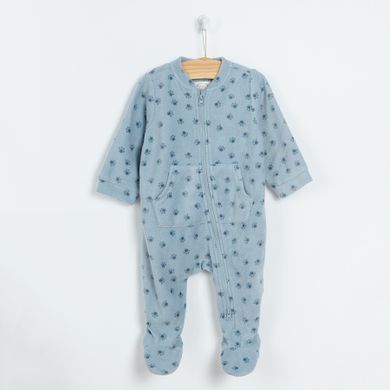 Cool Club, Pijama tip salopeta pentru bebelusi, polar, bleumarin