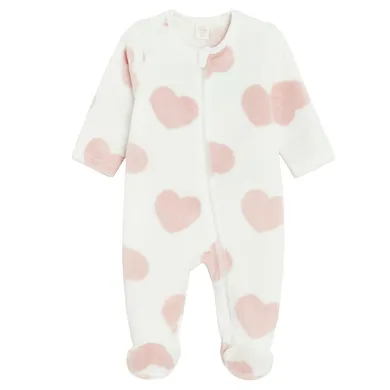 Cool Club, Pijama tip salopeta pentru fete, alb