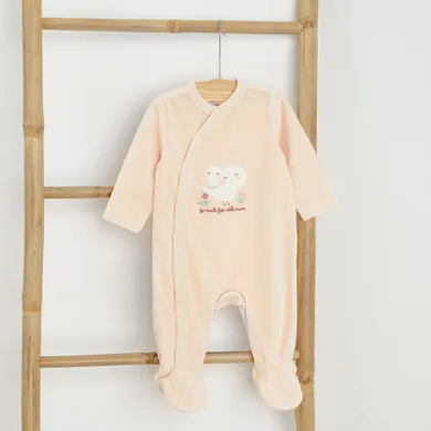 Cool Club, Pijama tip salopeta pentru fete, bej