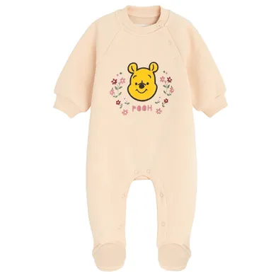 Cool Club, Pijama tip salopeta pentru fete, bej, imprimeu Winnie the Pooh