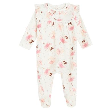 Cool Club, Pijama tip salopeta pentru fete, ecru