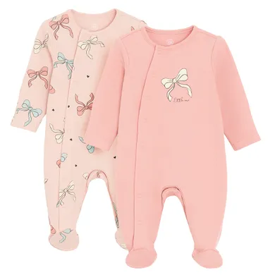 Cool Club, Pijama tip salopeta pentru fete, roz, set, 2 buc.