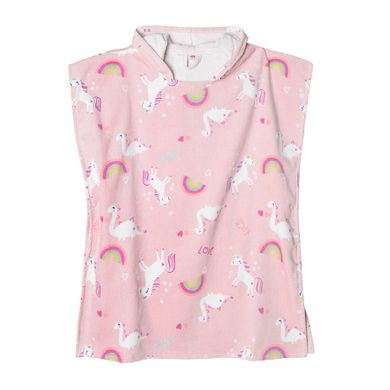 Cool Club, Prosop tip poncho cu gluga pentru fete, roz