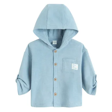 Cool Club, Pulover cu gluga pentru baieti, cu nasturi, albastru