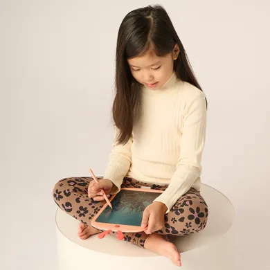 Cool Club, pulover cu guler inalt pentru fete, din tricot striat, ecru