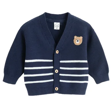 Cool Club, Pulover pentru baieti, cu nasturi, albastru