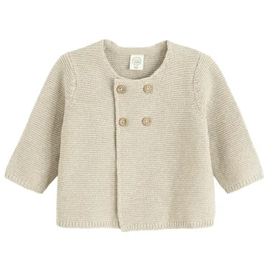 Cool Club, Pulover pentru bebelusi, cu nasturi, bej