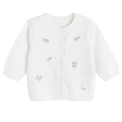 Cool Club, Pulover pentru fete, cu nasturi, ecru