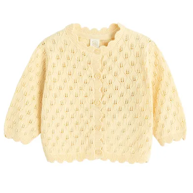 Cool Club, Pulover pentru fete, cu nasturi, galben